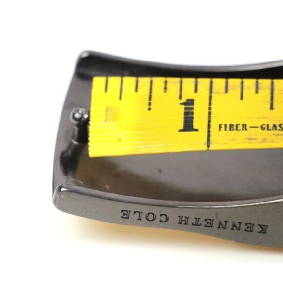 Kenneth Cole SADDLE BLACK REAL LEATHER 1.5"Wd CASUAL DRESS MEN'S BELT Sz 36 (D3 - Picture 8 of 11